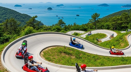 【真特惠】真愛釜山5天.LUGE滑車、海岸復古列車、採果樂(不走人蔘)★台中出發