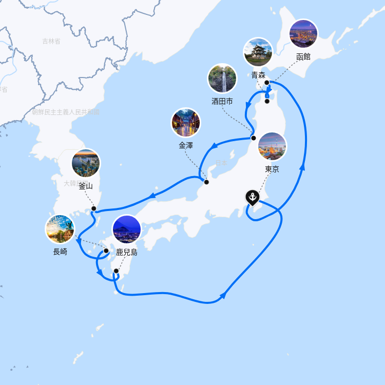 郵輪航線圖