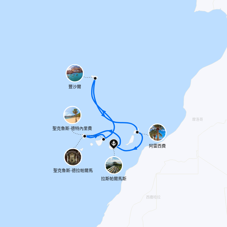 郵輪航線圖