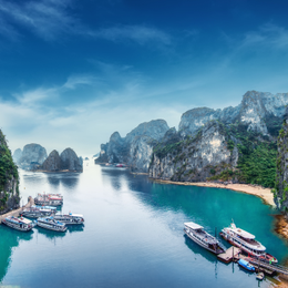 獨家線上旅展#【易遊嚴選】峴港+下龍灣7日~國賓號遊船.河內水上木偶.竹籃船.巴拿山黃金佛手.會安古鎮.陸龍灣輕舟秘境.無購物(含簽證)