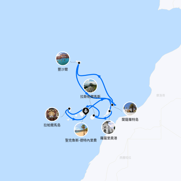 郵輪航線圖
