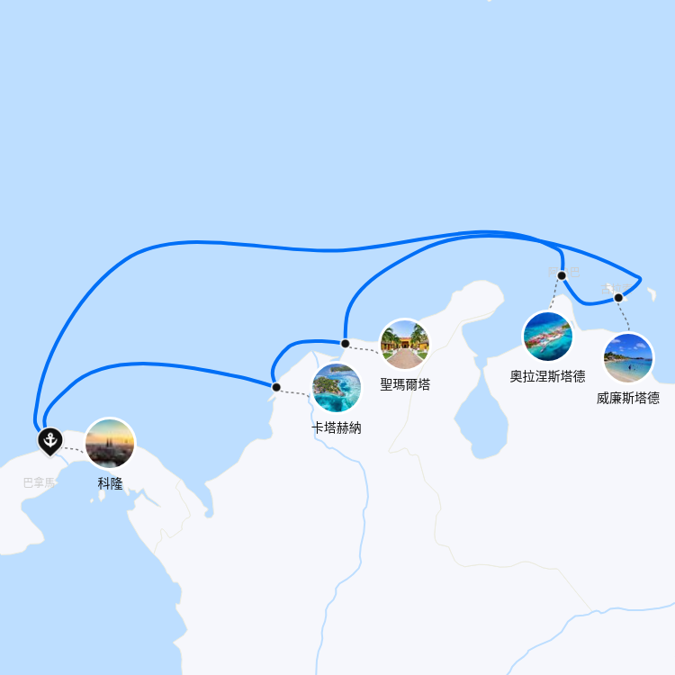 郵輪航線圖