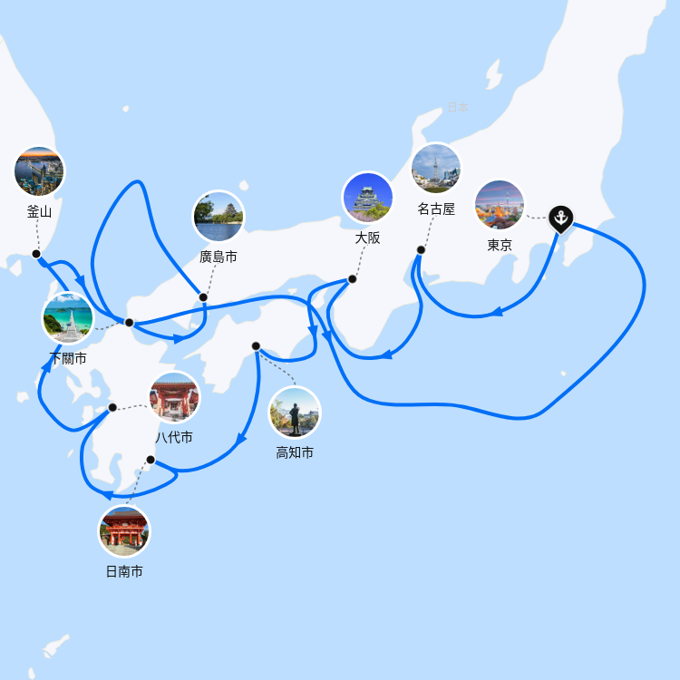郵輪航線圖