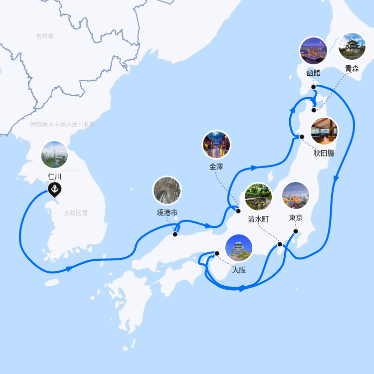 郵輪航線圖