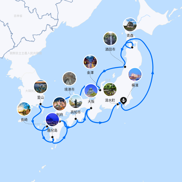 郵輪航線圖