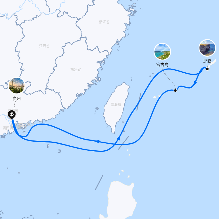 郵輪航線圖