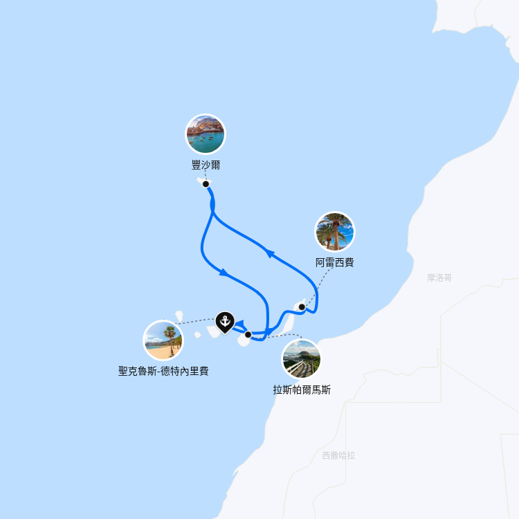郵輪航線圖