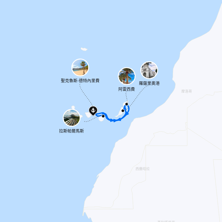 郵輪航線圖