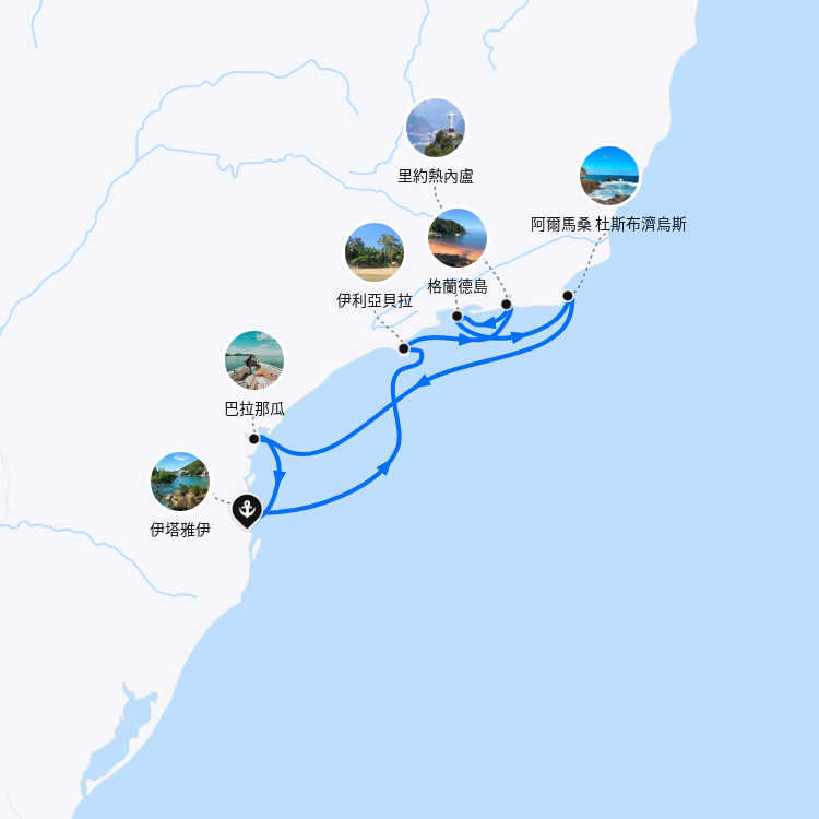郵輪航線圖