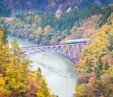 東北楓之旅 日立掃帚草 大內宿 紅葉天空步道 只見線 松島灣遊船 百選溫泉宿5天 Eztravel易遊網