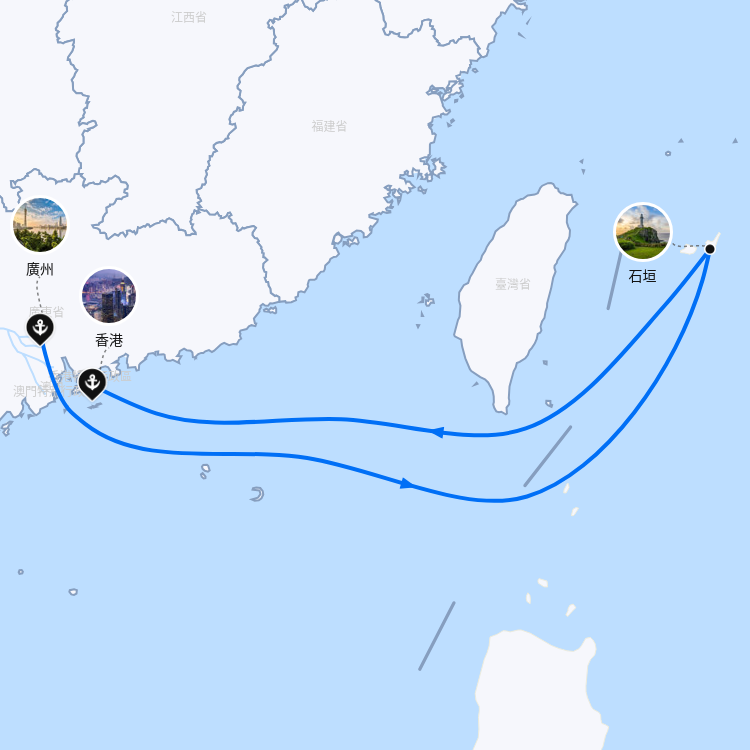 郵輪航線圖