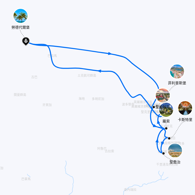 郵輪航線圖
