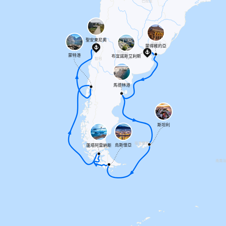 郵輪航線圖