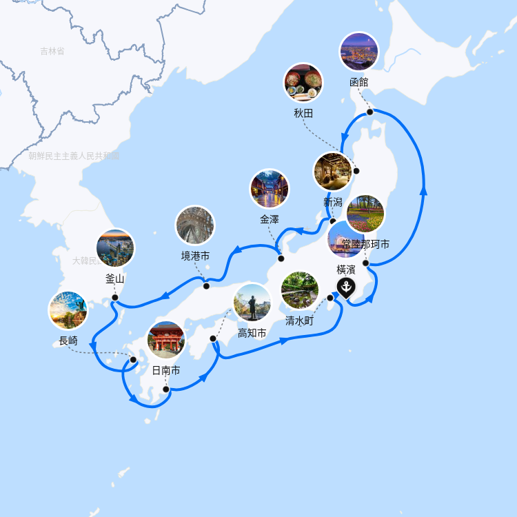 郵輪航線圖