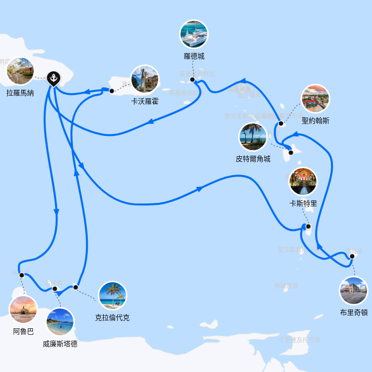 郵輪航線圖