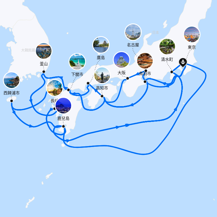 郵輪航線圖