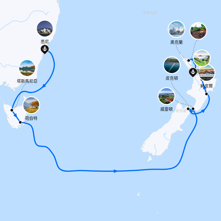 郵輪航線圖