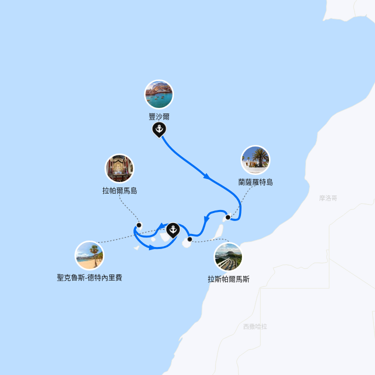 郵輪航線圖