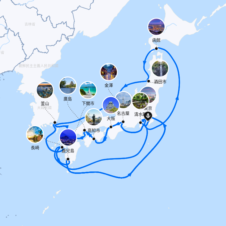 郵輪航線圖