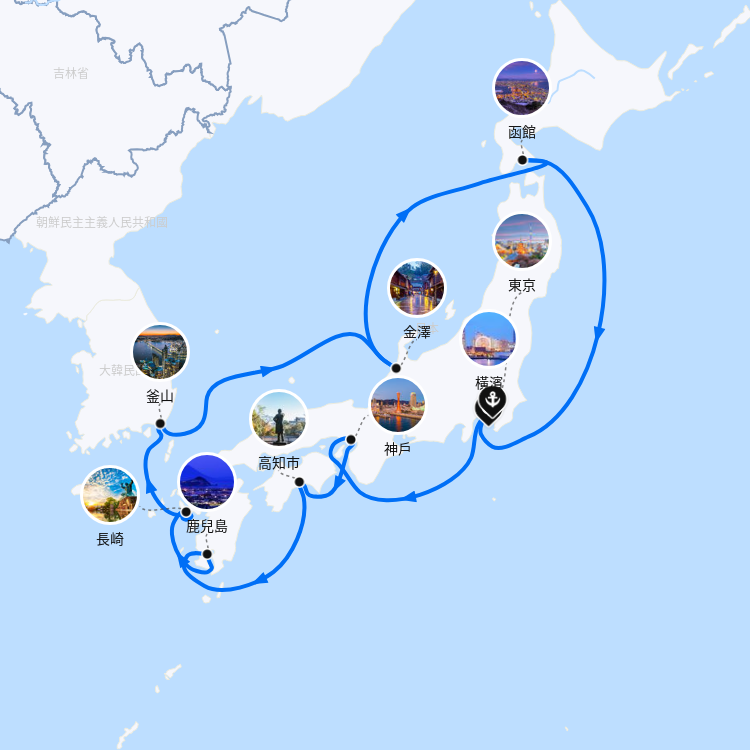 郵輪航線圖