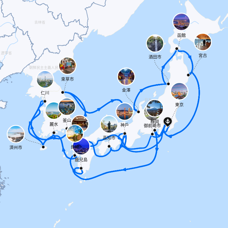 郵輪航線圖
