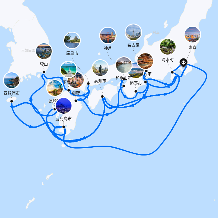 郵輪航線圖