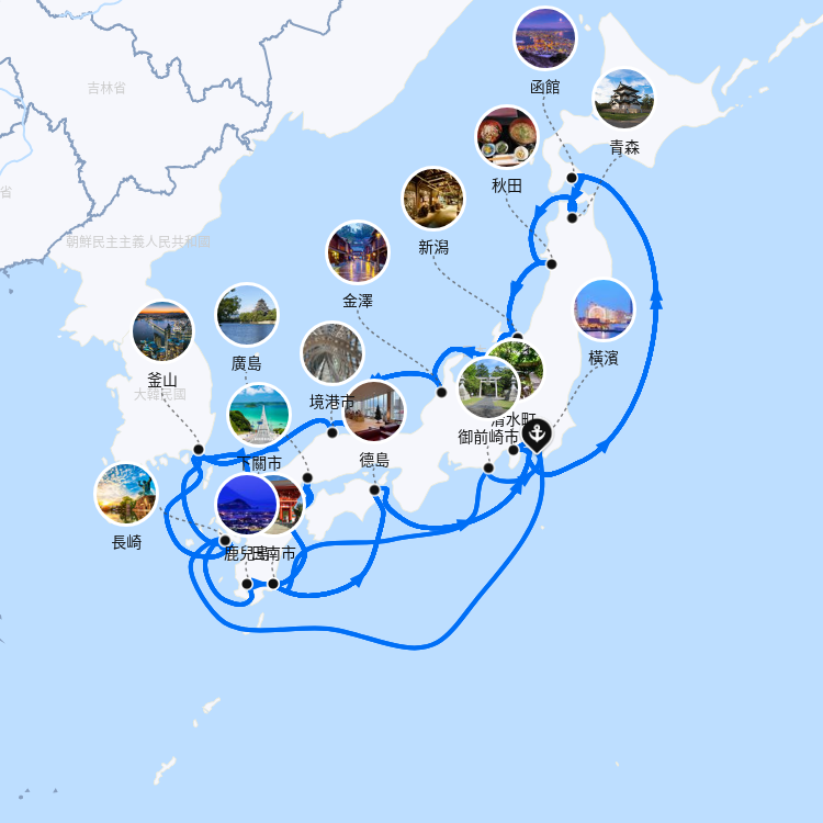 郵輪航線圖