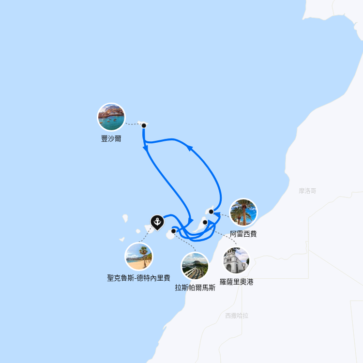 郵輪航線圖