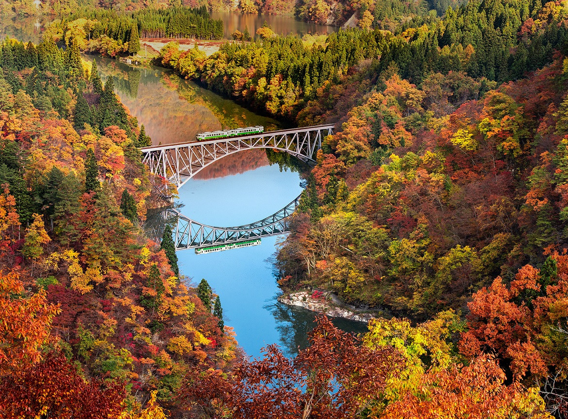 【東北紅葉大賞】楓紅只見線．藏王賞楓纜車．銀山溫泉．會津紅葉鐵道．大內宿．藏王狐狸村．燒肉吃到飽．名湯雙溫泉 5天