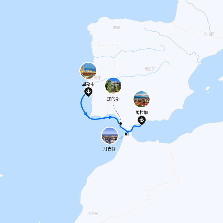 郵輪航線圖