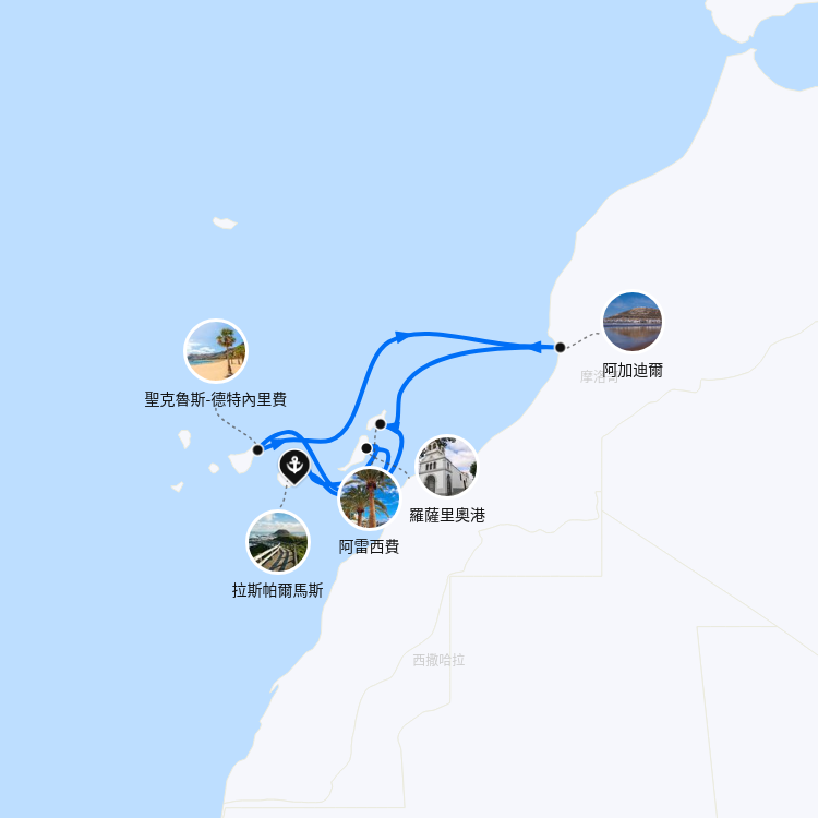 郵輪航線圖