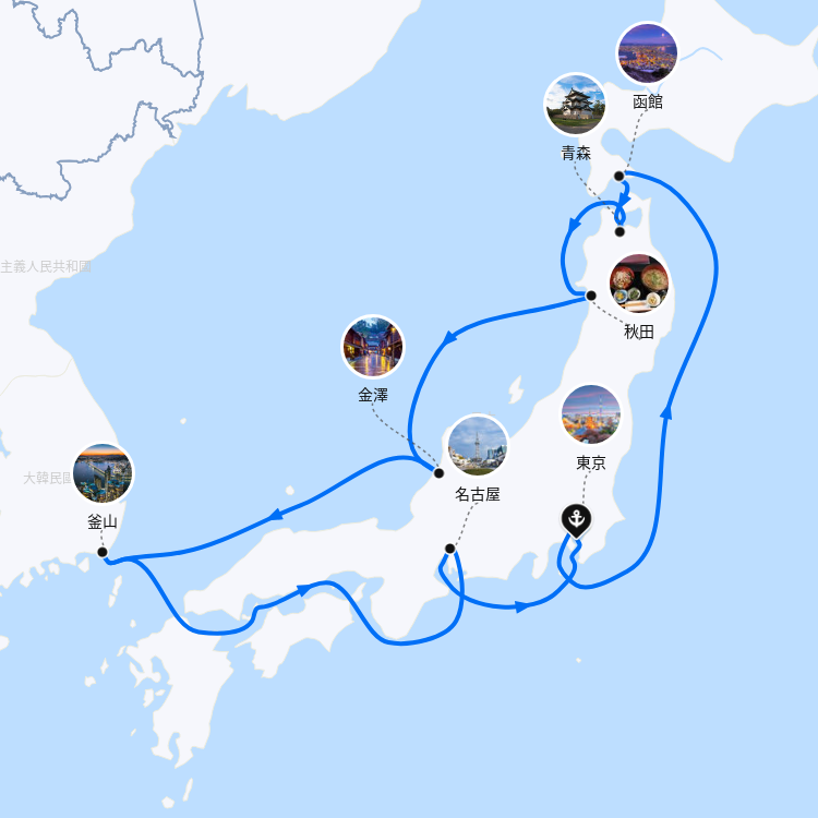 郵輪航線圖