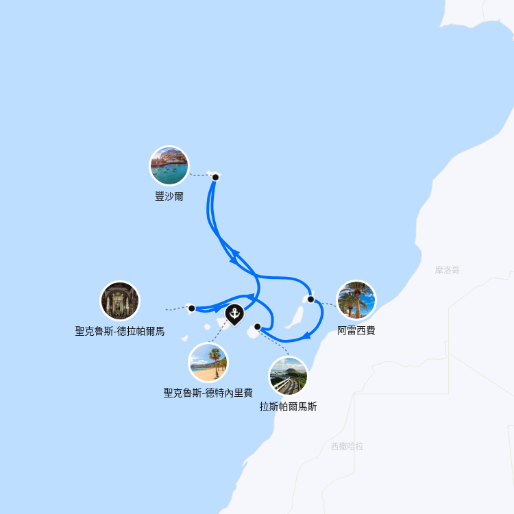 郵輪航線圖