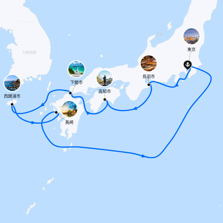 郵輪航線圖