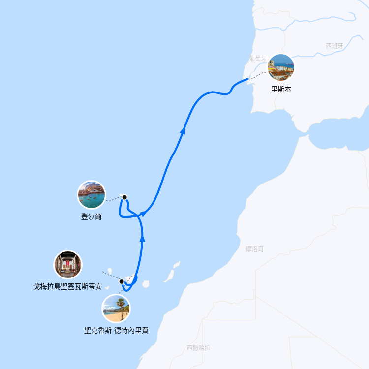 郵輪航線圖
