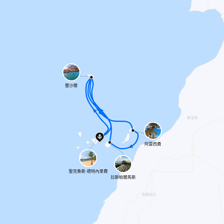 郵輪航線圖