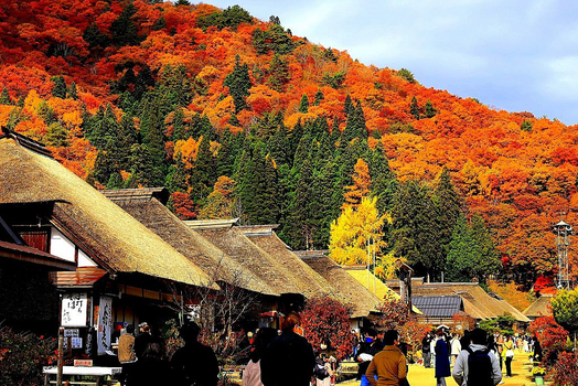 【季節限定】【搭日航．賞楓趣東北北海道８日】紅葉奧入瀨溪流、藏王纜車、銀山溫泉、大內宿、角館小京都、函館夜景、大啖和牛七大蟹[含稅簽]