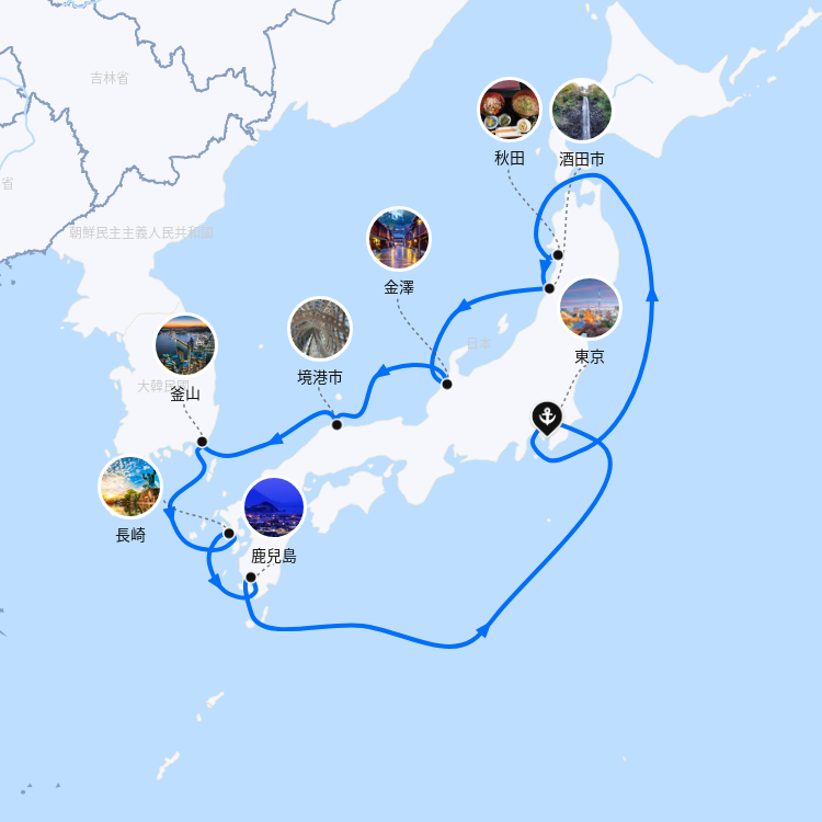 郵輪航線圖