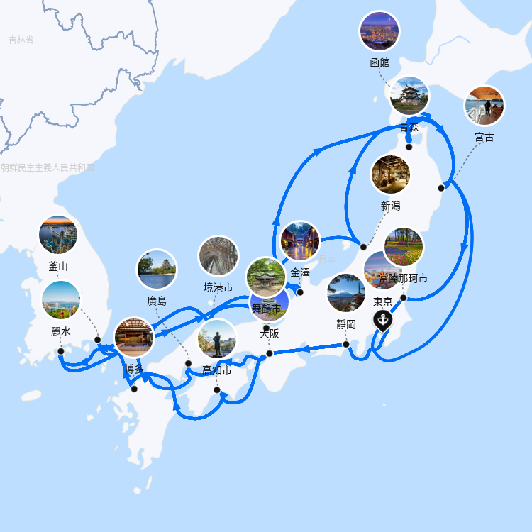 郵輪航線圖