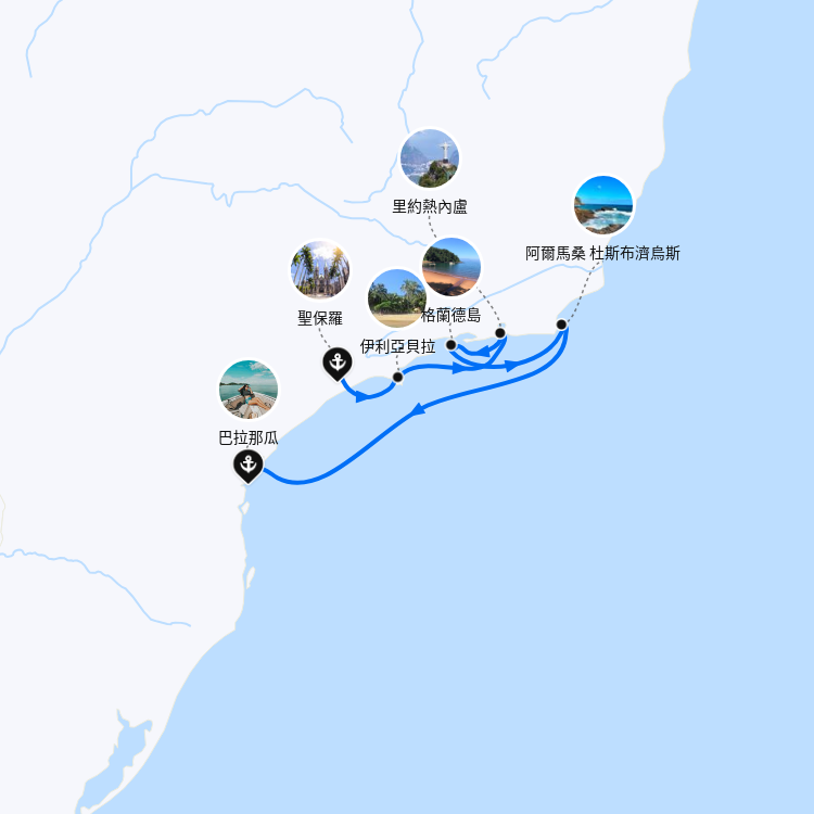 郵輪航線圖