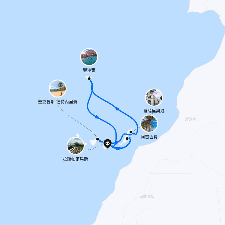 郵輪航線圖