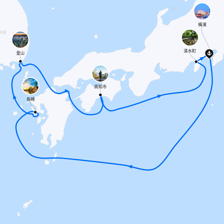 郵輪航線圖