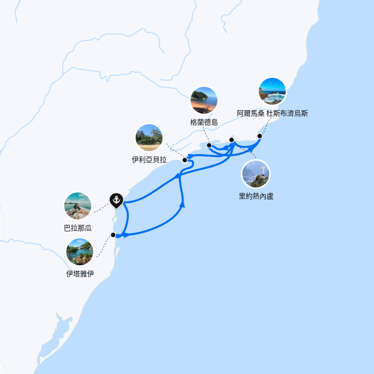 郵輪航線圖