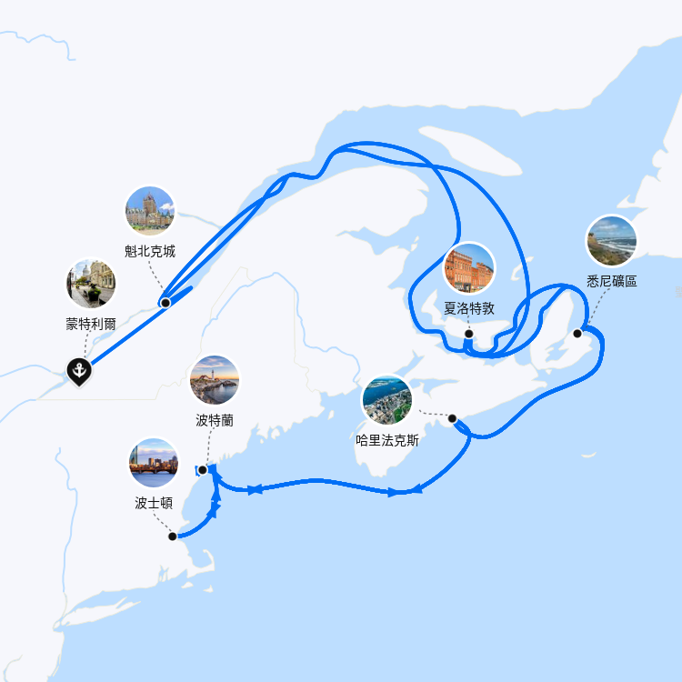 郵輪航線圖