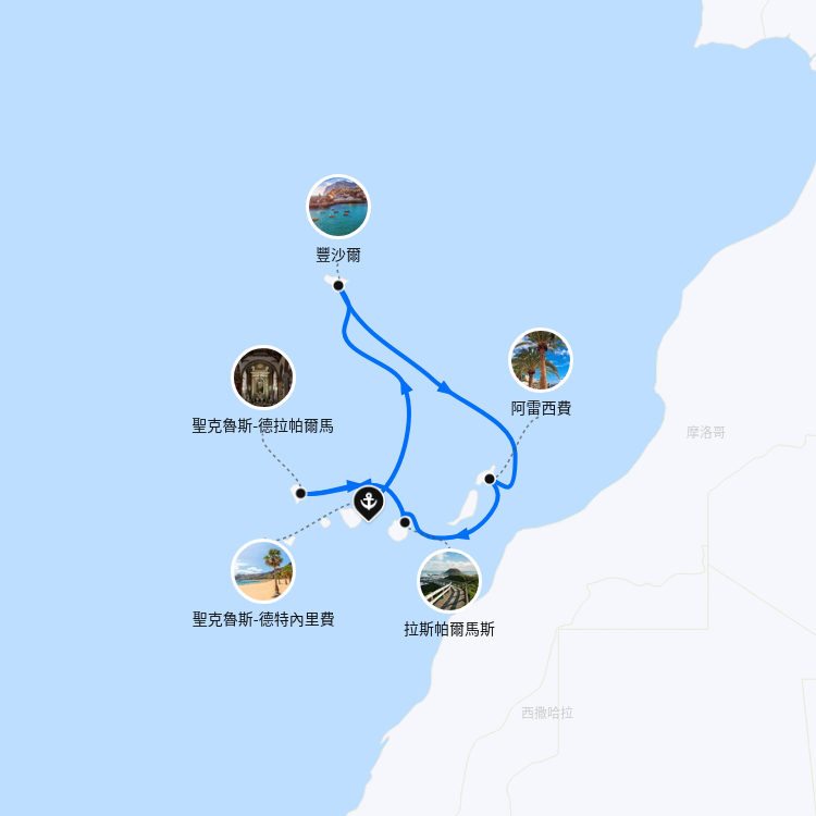 郵輪航線圖