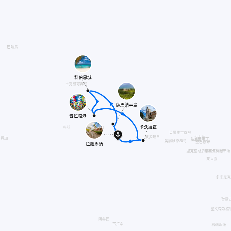 郵輪航線圖
