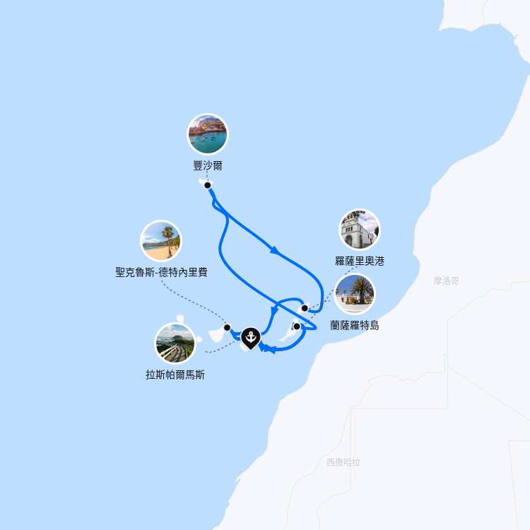 郵輪航線圖
