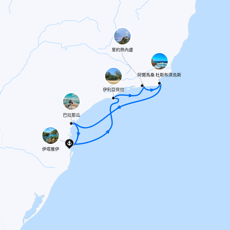 郵輪航線圖