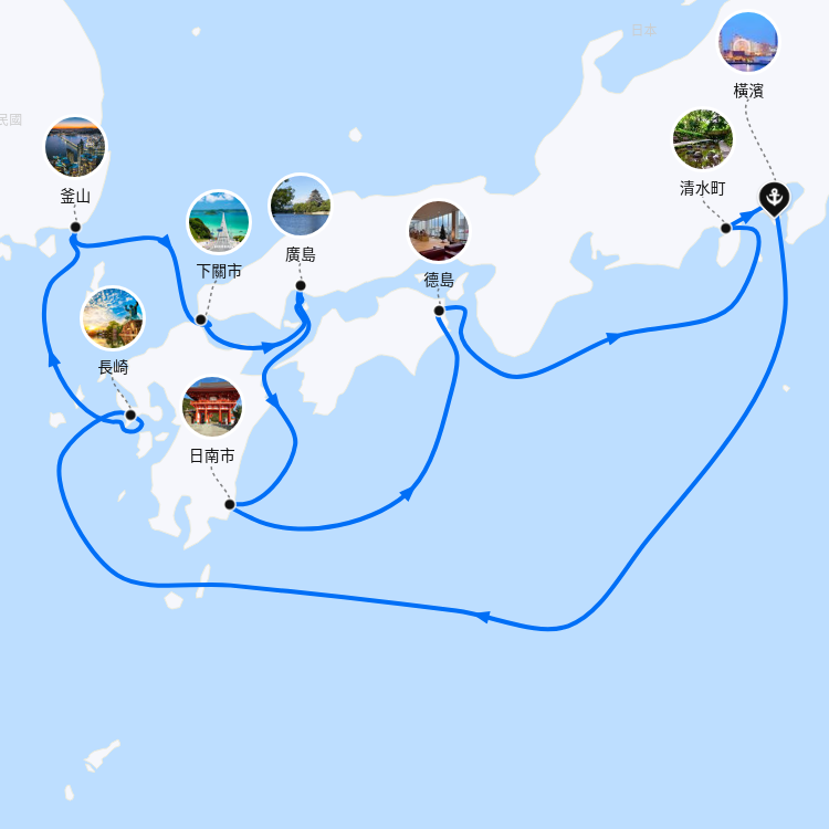 郵輪航線圖