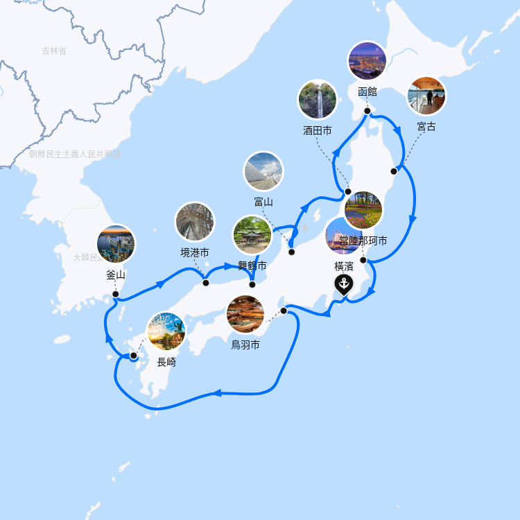 郵輪航線圖